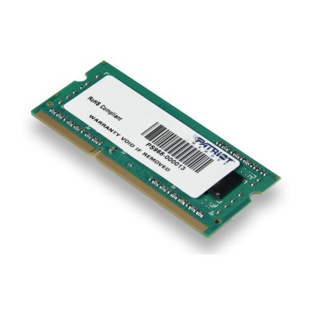 Patriot/SO-DIMM DDR3/4GB/1600MHz/CL11/1x4GB PSD34G160081S