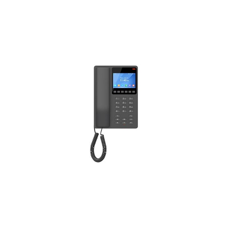 Grandstream GHP631W SIP WiFi hotelový telefon s displejem, černý