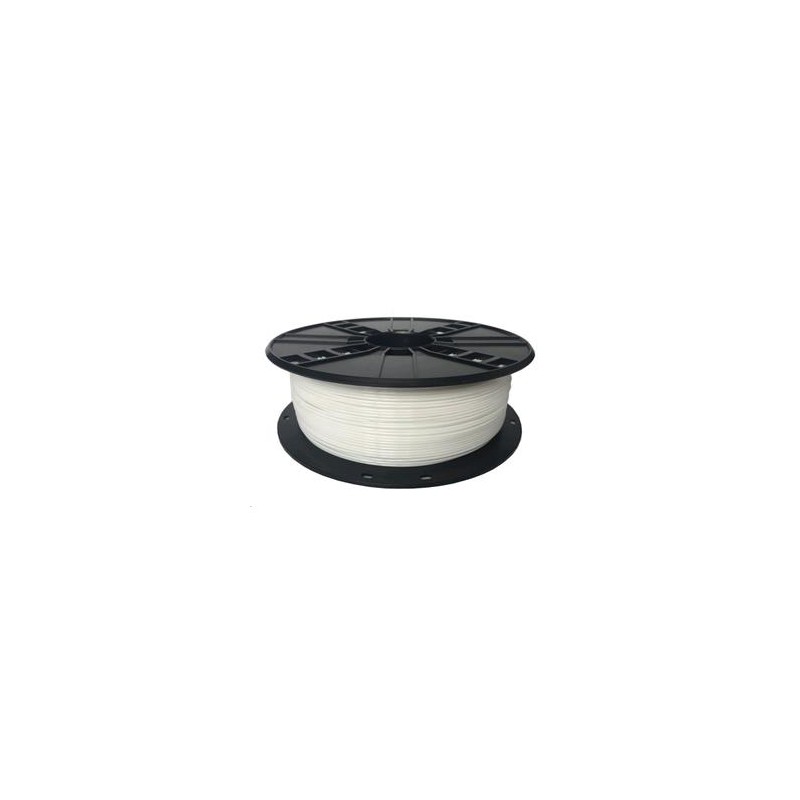 GEMBIRD Struna pro 3D tisk,PETG,1,75mm,1Kg,bílá