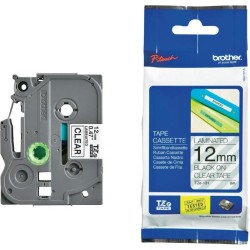 BROTHER TZE131 - kazeta TZ šířky 12mm, laminovaná TZE-131, průsvitná/černé písmo