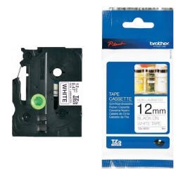 BROTHER TZEN231 - kazeta TZ šířky 12mm, nelaminovaná TZE-N231, bílá/černé písmo