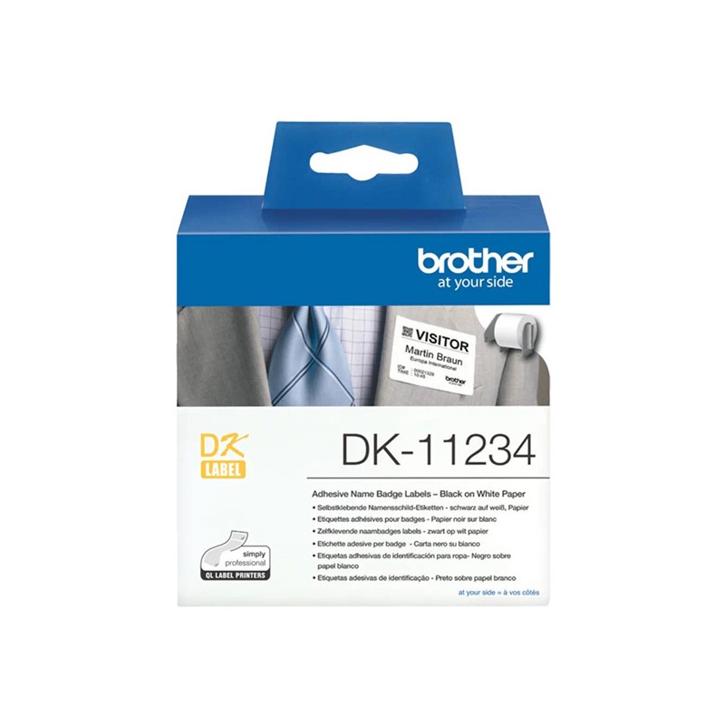 DK-11234 samolepicí štítek na oděv (60 mm x 86 mm)