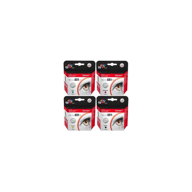 Multipack TB CMYK kompatibilní s Canon CLI-521
