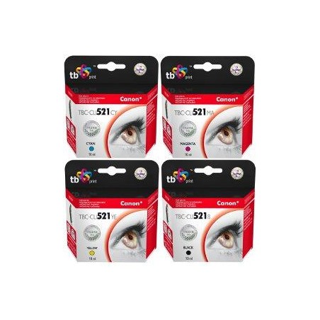 Multipack TB CMYK kompatibilní s Canon CLI-521