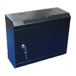 10" rack jednodílný 6U/140 DATACOM černý plech.dv.