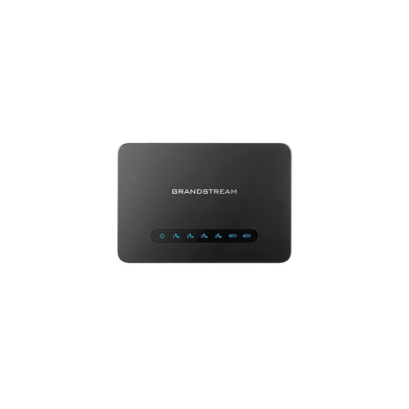 Grandstream HT814 V2 (ATA), 4x FXS, 2 SIP profily, 1x Gbit LAN, NAT router, 3-cestná konf.