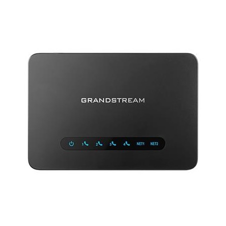 Grandstream HT814 V2 (ATA), 4x FXS, 2 SIP profily, 1x Gbit LAN, NAT router, 3-cestná konf.