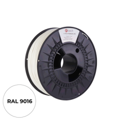 Filament C-TECH PREMIUM LINE, TPU 90A, flexibilní, dopravní bílá, RAL9003, 1,75mm, 1kg