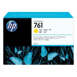 HP 761 Yellow DJ Ink Cart, 400 ml, CM992A