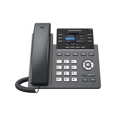 Grandstream GRP2613W SIP telefon, 2.8" TFT bar. displej, 4 SIP účty, 6 prog.tl., 2xGigabit PoE, WiFi