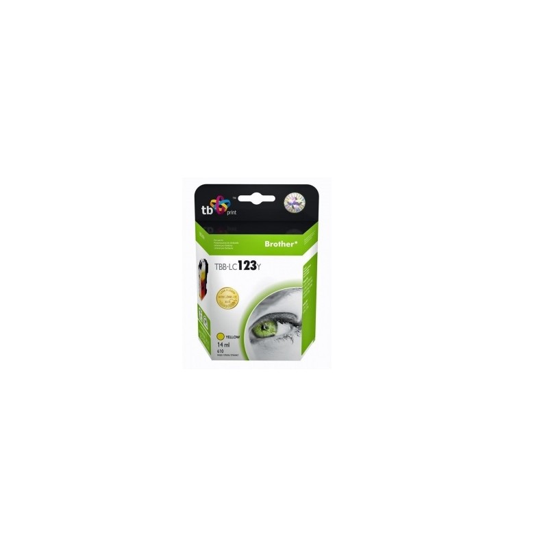 Ink.kazeta kompatibilni s Brother LC123Y 100% new