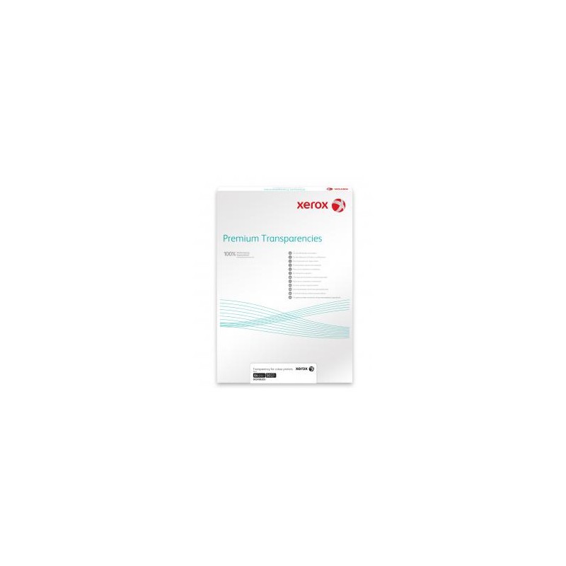 Xerox Papír Transparentní fólie - Transparency 100m A4 Plain - Mono (100 listů, A4)