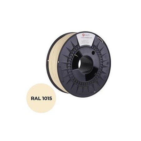 Tisková struna (filament) C-TECH PREMIUM LINE, PLA, slonová kost světlá, RAL1015, 1,75mm, 1kg