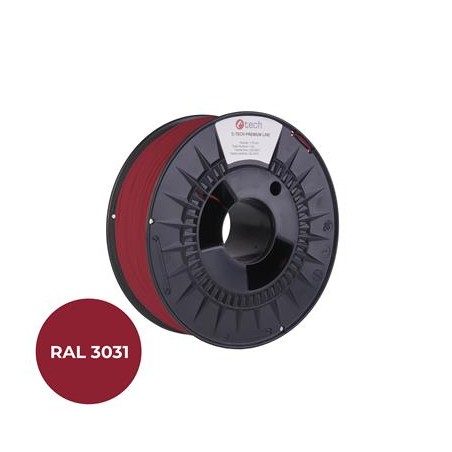 Filament C-TECH PREMIUM LINE, ASA, orientální červená, RAL3031, 1,75mm, 1kg