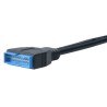 AKASA - USB 3.0 na USB 2.0 adaptér - 10 cm AKCBUB1910BK