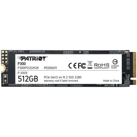 PATRIOT P300 512GB SSD / Interní / M.2 PCIe Gen3 x4 NVMe 1.3 / 2280 P300P512GM28