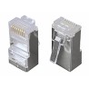Solarix Konektor RJ45 CAT5E STP 8p8c stíněný neskládaný na licnu / 100 ks