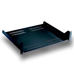 19" Police s perforací 2U 400mm 7539