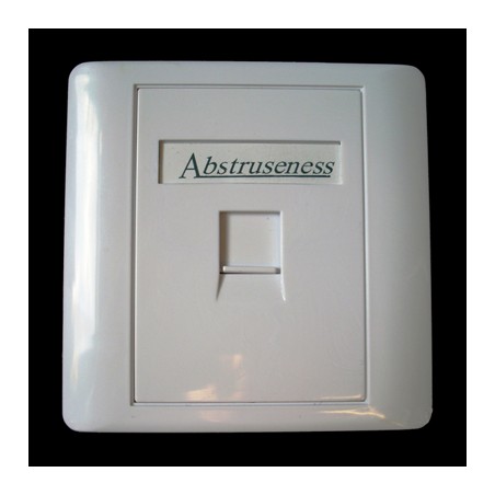 WALL plate SA s rámečkem pro 1keystone (80 x 80)