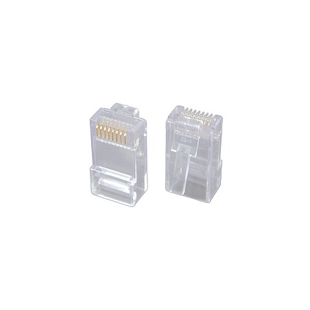 Solarix Konektor RJ45 CAT5E UTP 8p8c nestíněný neskládaný na licnu / 100 ks