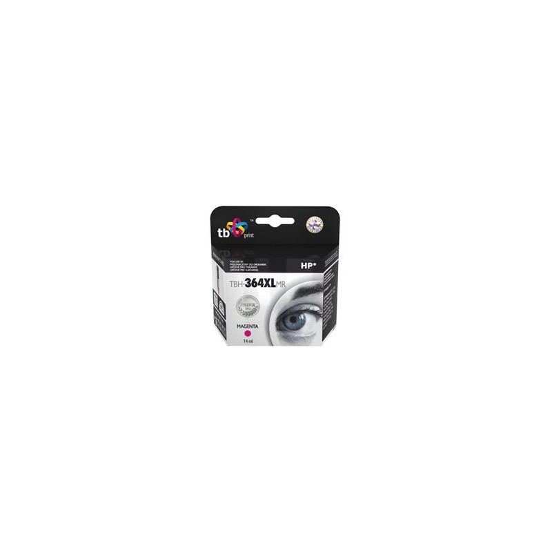 Ink. kazeta TB kompat. s HP CB324EE (No.364), TBH-364XLMR, Magenta