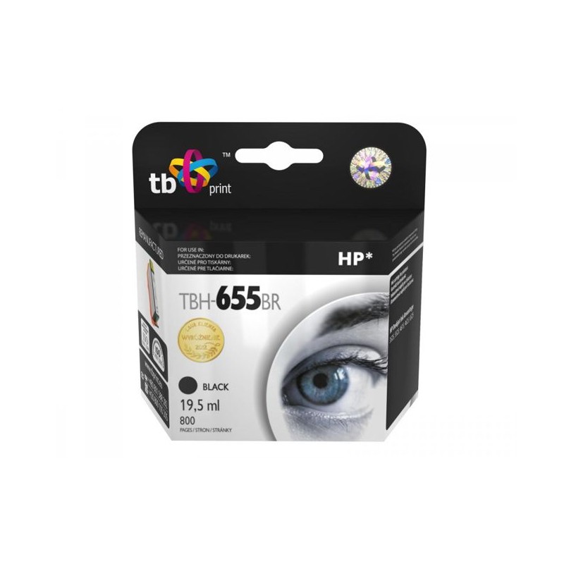 Ink. kazeta TB kompatibilní s HP 655, Black, ref.