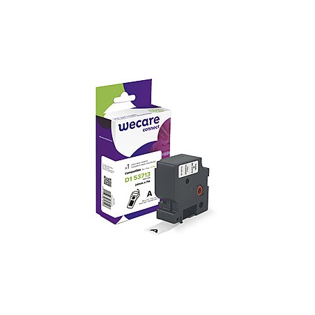WECARE ARMOR páska kompatibilní s DYMO S0720930,Black/White,24mm*7m