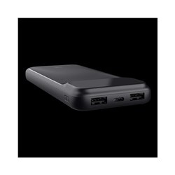 TRUST Powerbanka Avala, 10000 mAh, 1xUSB-C + 2xUSB, černá