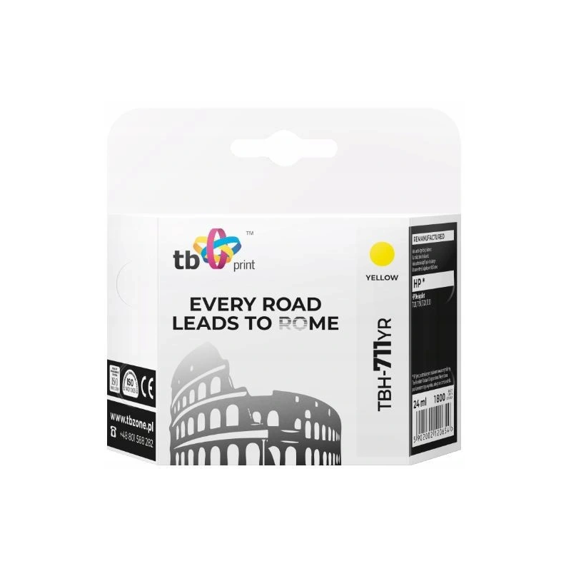 Ink. kazeta TB kompat. s HP TBH-711YR YE