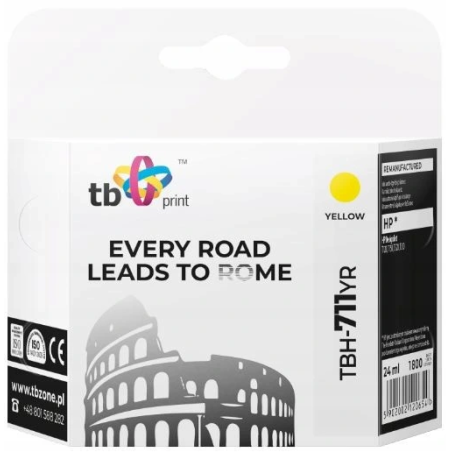 Ink. kazeta TB kompat. s HP TBH-711YR YE