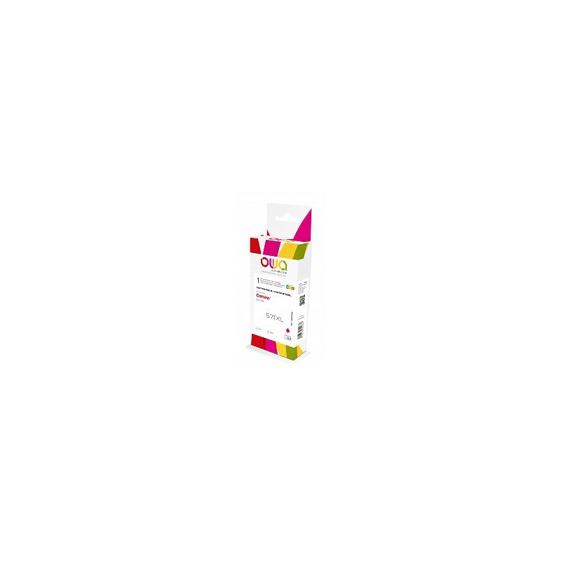 WECARE ARMOR ink kompatibilní s CANON CLi-571XLM, červená/magenta