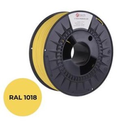 Tisková struna (filament) C-TECH PREMIUM LINE, PLA, zinková žlutá, RAL1018, 1,75mm, 1kg