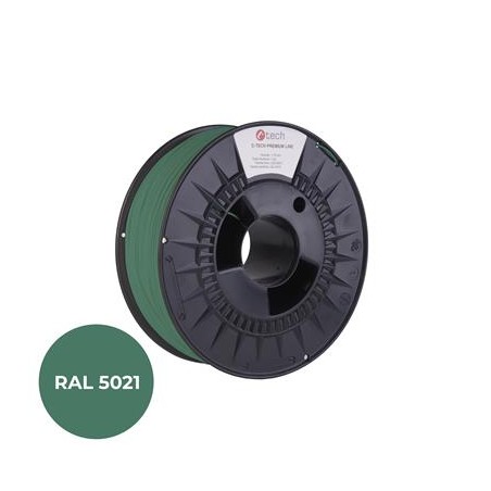 Tisková struna (filament) C-TECH PREMIUM LINE, PETG, vodní modrá, RAL5021, 1,75mm, 1kg