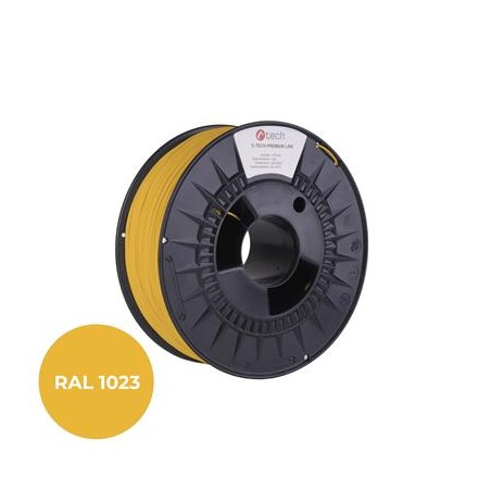 Filament C-TECH PREMIUM LINE, ASA, dopravní žlutá, RAL1023, 1,75mm, 1kg