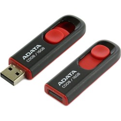 ADATA Flash Disk 16GB C008, USB 2.0 Classic, černá