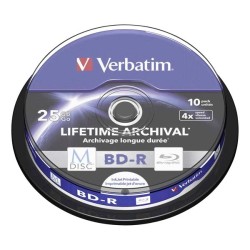 VERBATIM MDisc BD-R(10-pack)Spindle/4x/25GB