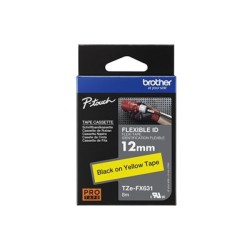 BROTHER TZEFX631 - kazeta TZ šírky 12mm, flexibilní lamino páskou TZE-FX631, žlutá/černé písmo