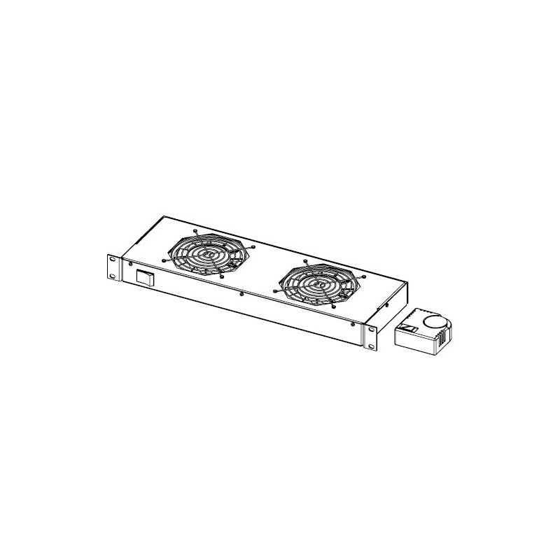 Legrand EvoLine 4x ventilátor + termostat 1U