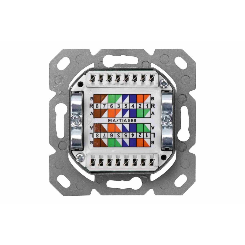 DIGITUS Zásuvka 2x RJ45 pod omítku, STP Cat6