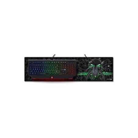 CONNECT IT BATTLE RNBW podložka pod klávesnici a myš, vel. L (886 × 245 mm)