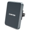 CANYON držák telefonu do ventilace auta MegaFix CA-15, Qi, magnetický, wireless nabíjení, PD 15W, USB-C