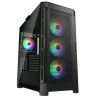 COUGAR PC skříň DUOFACE Pro RGB Black Mid Tower TG & Airflow Front Panel 4 x ARGB Fans TG Left Panel