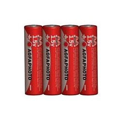 AgfaPhoto zinková batéria 1.5V, R06/AA, shrink 4ks
