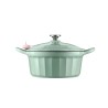 BUYDEEM Enameled Cast Iron Dutch Oven CP551-CG 3,9L, model CP551, color Cozy Greenish