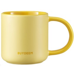 BUYDEEM Ceramic Mug 300 ml, model CD1018, color Mellow Yellow