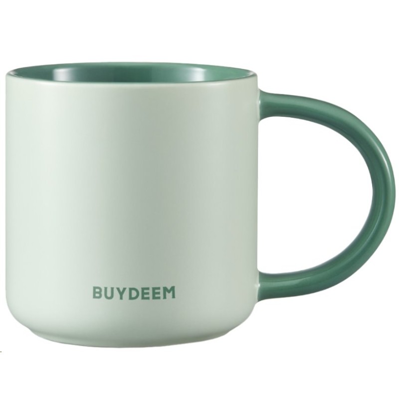 BUYDEEM CD1018 Ceramic Mug 300 ml, color Cozy Greenish