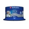 VERBATIM BD-R SL Datalife HTL (50-pack)Blu-Ray/Spindle/6x/25GB Wide Printable