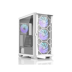 ZALMAN case Z10 DUO White, Mid Tower, ATX, 2xUSB 3.0, 1xUSB-C, 4x ARGB Fan, bílá