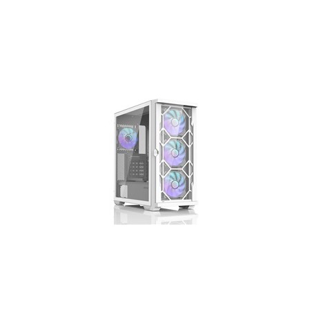 ZALMAN case Z10 DUO White, Mid Tower, ATX, 2xUSB 3.0, 1xUSB-C, 4x ARGB Fan, bílá