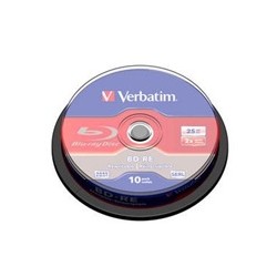VERBATIM BD-RE SL(10-pack)Blu-Ray/spindle/2x/25GB